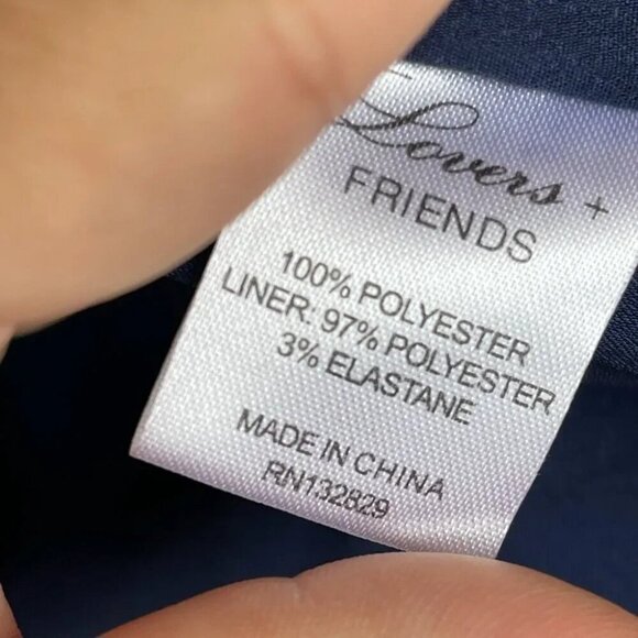 lovers + friends Temple Dress in Blue Temple Scarf small - Picture 11 of 13